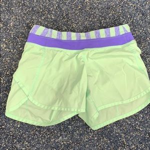 Neon Green Size 10 (Girls) Long Ivivva Shorts